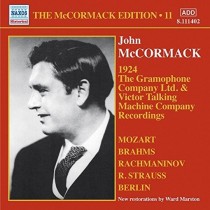 Edition Vol.11: Victor Talking Machine Company, Gramophone Company (1924)  McCORMACK JOHN