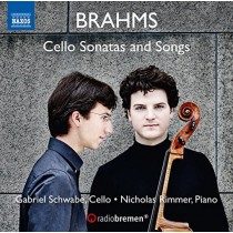 Sonate per violoncello opp.38 e 99, 6 Lieder (trascr.G.Schwabe e N. Rimmer)  BRAHMS JOHANNES