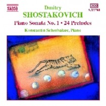 Sonata per pianoforte n.1, 24 Preludi, Aforismi op.13, 3 Danze fantastiche op.5  SCIOSTAKOVIC DMITRI