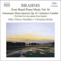 Opere per pianoforte a 4 mani (integrale) Vol.16  BRAHMS JOHANNES