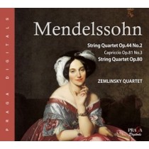 Quartetto per archi op.44 n.2, op.80; Capriccio op.81 n.3  MENDELSSOHN FELIX
