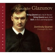Qurtetto per archi n.3 op.26 "Slavo", n.4 op.64, Idillio (per corno e quartetto)  GLAZUNOV ALEXANDER KOSTANTINOVICH