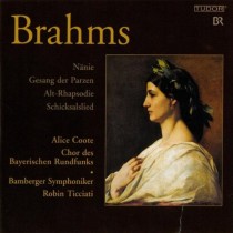 Nänie, Gesang der Parzen, Alt-Rhapsodie, Schicksalslied  BRAHMS JOHANNES