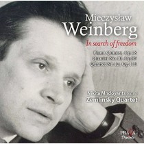 Quintetto con pianoforte op.18, Quartetti per archi n.10 op.85 e n.13 op.118  WEINBERG  MIECZYSLAW
