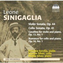 Sonata per violino op.44, Sonata per violoncello op.41, Romanza op.16 n.1  SINIGAGLIA LEONE