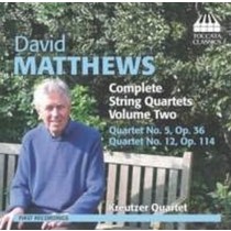 Quartetti per archi (integrale), Vol.2  MATTHEWS DAVID