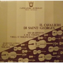 Sei quartetti per archi del Cavaliere di Saint-Georges  SAINT GEORGES JOSEPH BOULOGNE