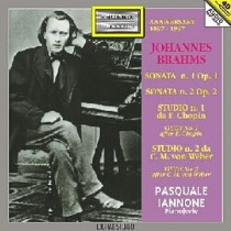 Sonate per pianoforte n.1, n.2; Studi per pianoforte n.1, n.2  BRAHMS JOHANNES