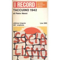 Taccuino 1942 Nenni Pietro Mondadori