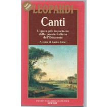 Canti. Canti. Argomenti E Abbozzi. Memorie. Puerili. Prose E Poesie Varie Leopardi - A Cura Di Lucio Felici Newton Compton Editori 