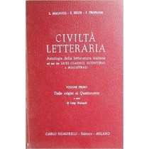 Civilta' Letteraria Vol. 1 Dalle Origini Al Quattrocento Aa. Vv. Signorelli 