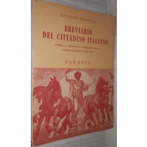 Breviario Del Cittadino Italiano Edoardo Predome. Paravia 