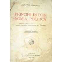 Principi Di Economia Politica Agatino Amantia Studio Editoriale Moderno 