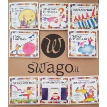 Raccolta 8 minilibri Indovinelli per tutti i gusti Autrice: Francesca Lazzarato Illustrazioni: Nicoletta Costa Edizioni:Minilibro Mondadori 