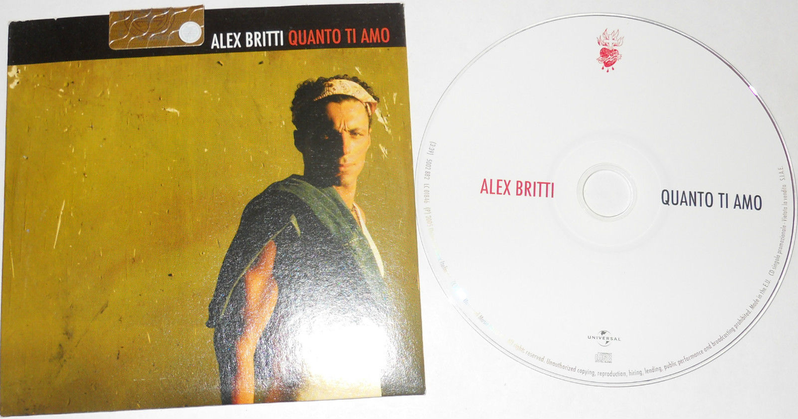 Alex Britti Quanto Ti Amo 1 Track Promo Cd Single Ebay
