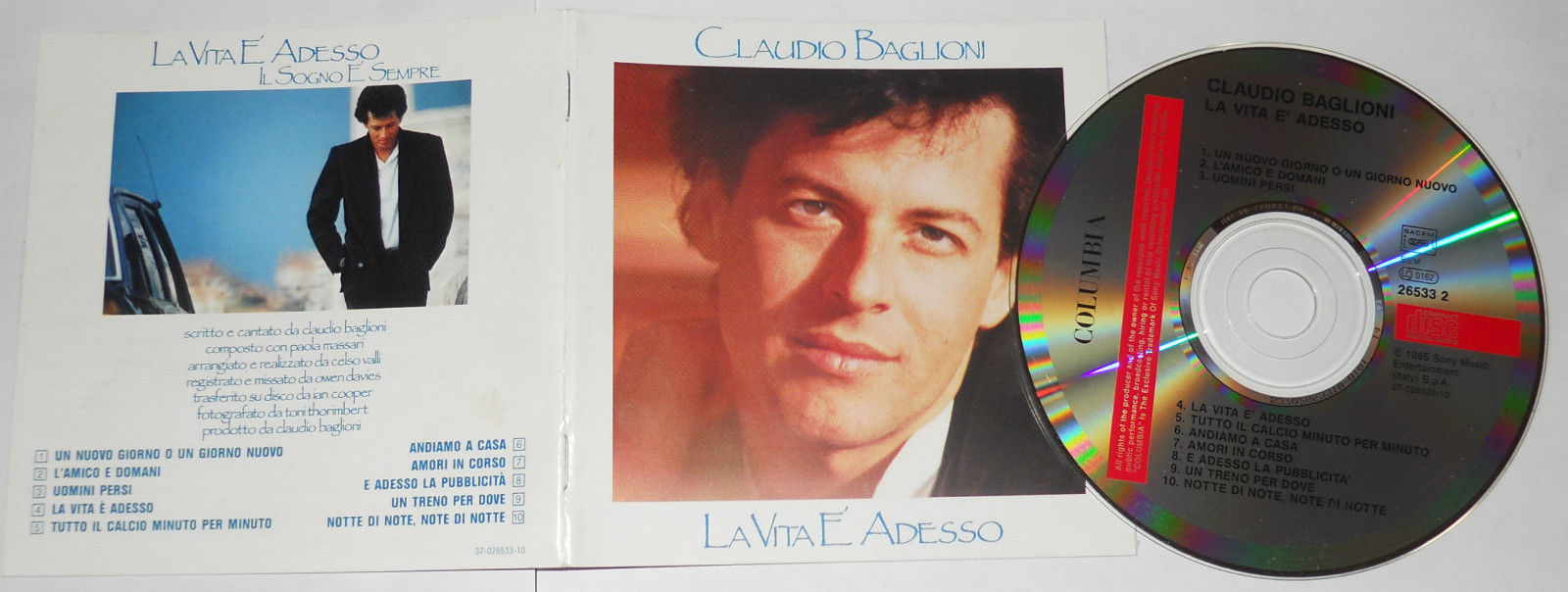 Claudio Baglioni La Vita E Adesso Cd Ebay